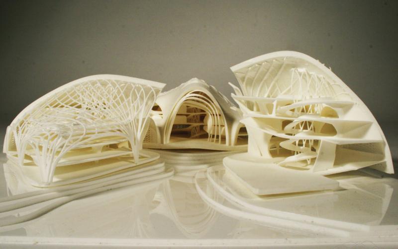Protocluster 3d Printed Model - Central Public Space